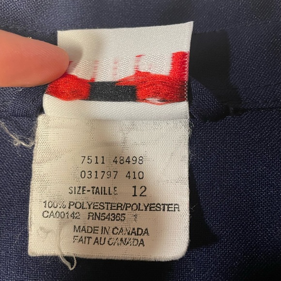 VTG ALIA TIE FRONT BLAZER BUTTON UP SHIRT JACKET SIZE 12 - Picture 6 of 9